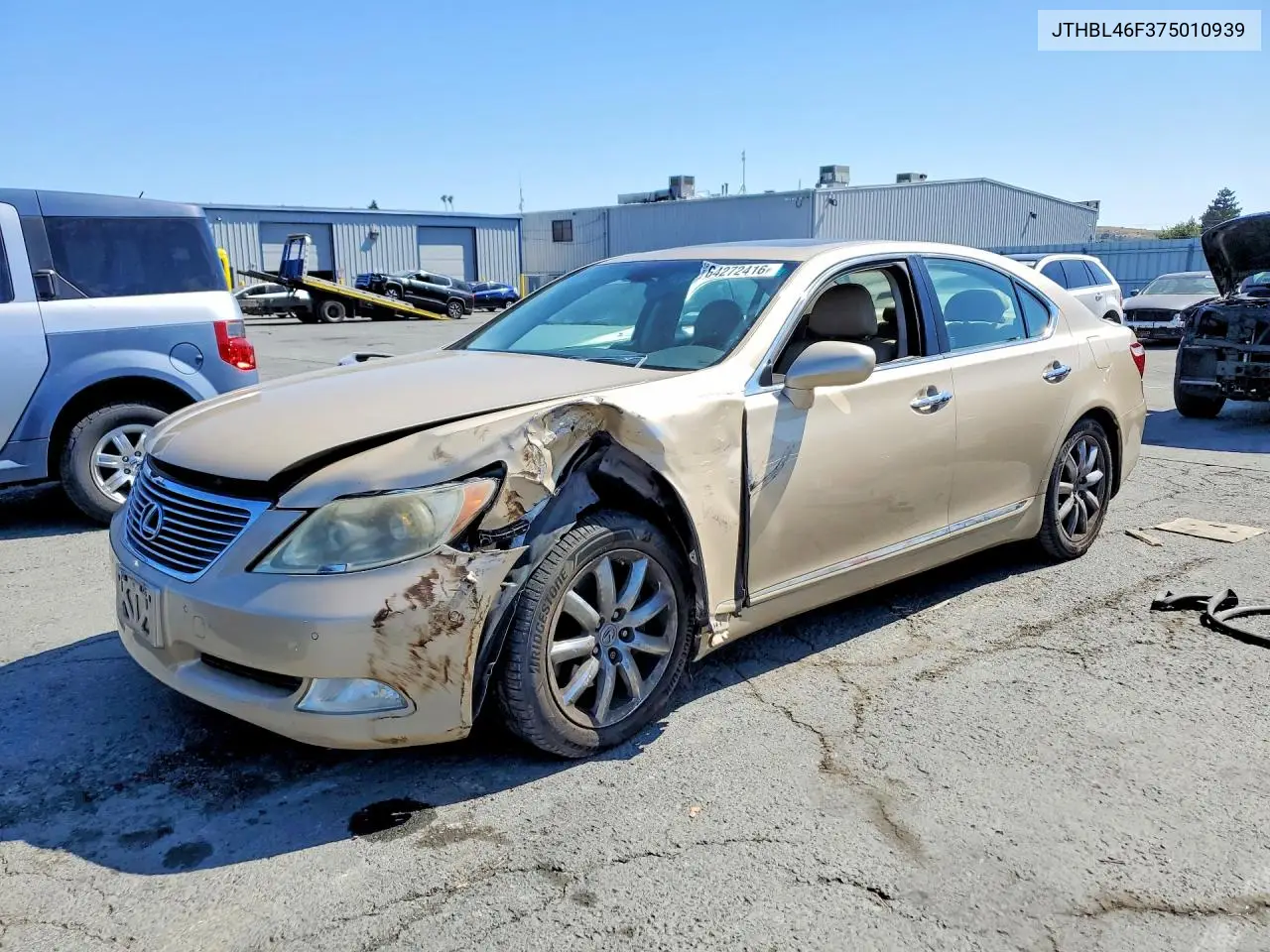 LEXUS LS 2007, VIN JTHBL46F375010939
