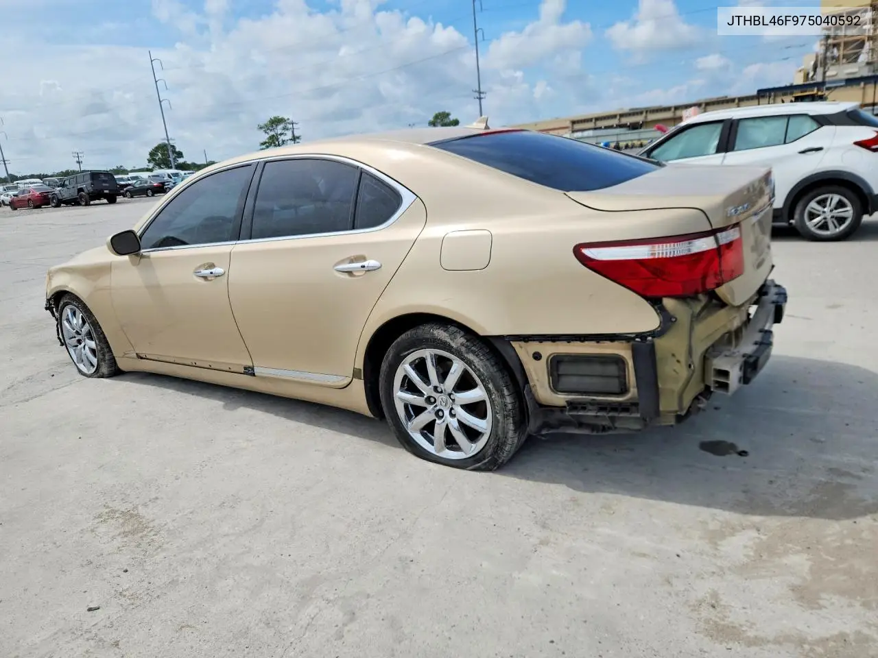 2007 LEXUS LS VIN JTHBL46F975040592 — фото 2