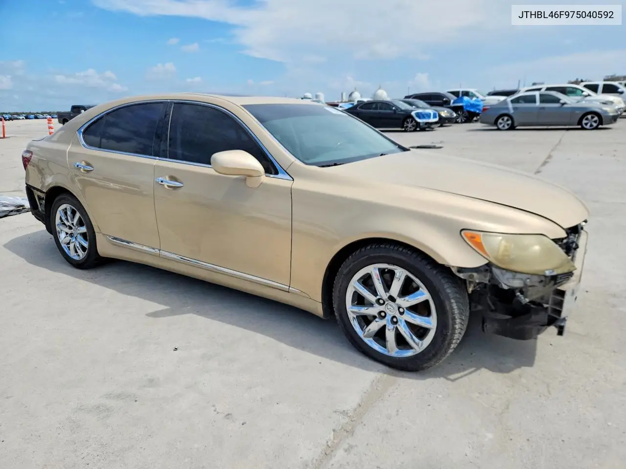 2007 LEXUS LS VIN JTHBL46F975040592 — фото 4