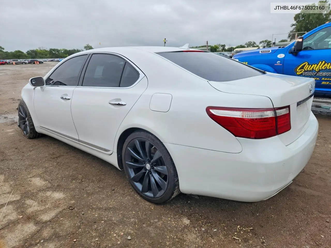 2007 LEXUS LS VIN JTHBL46F675032160 — фото 2