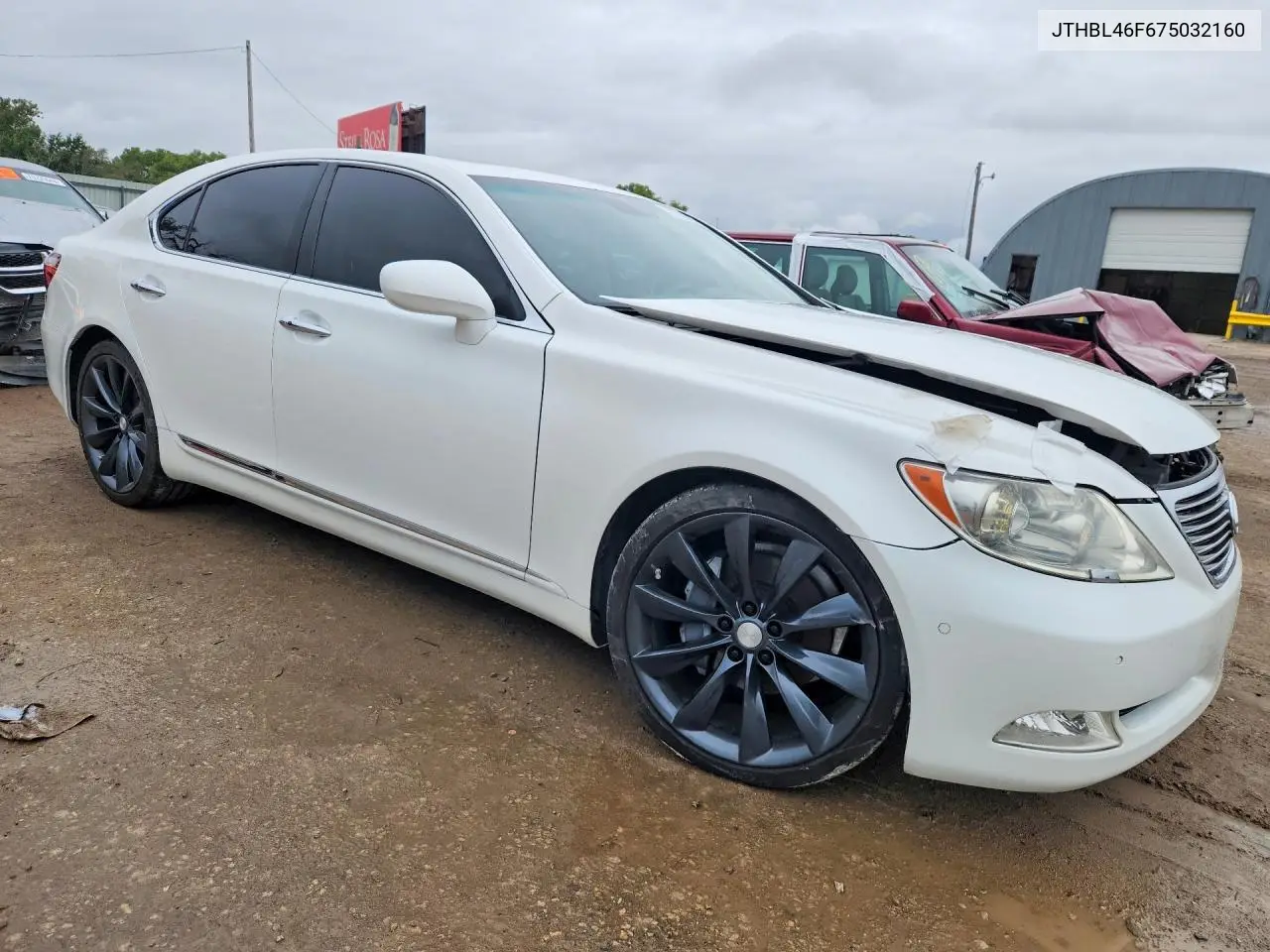 2007 LEXUS LS VIN JTHBL46F675032160 — фото 4