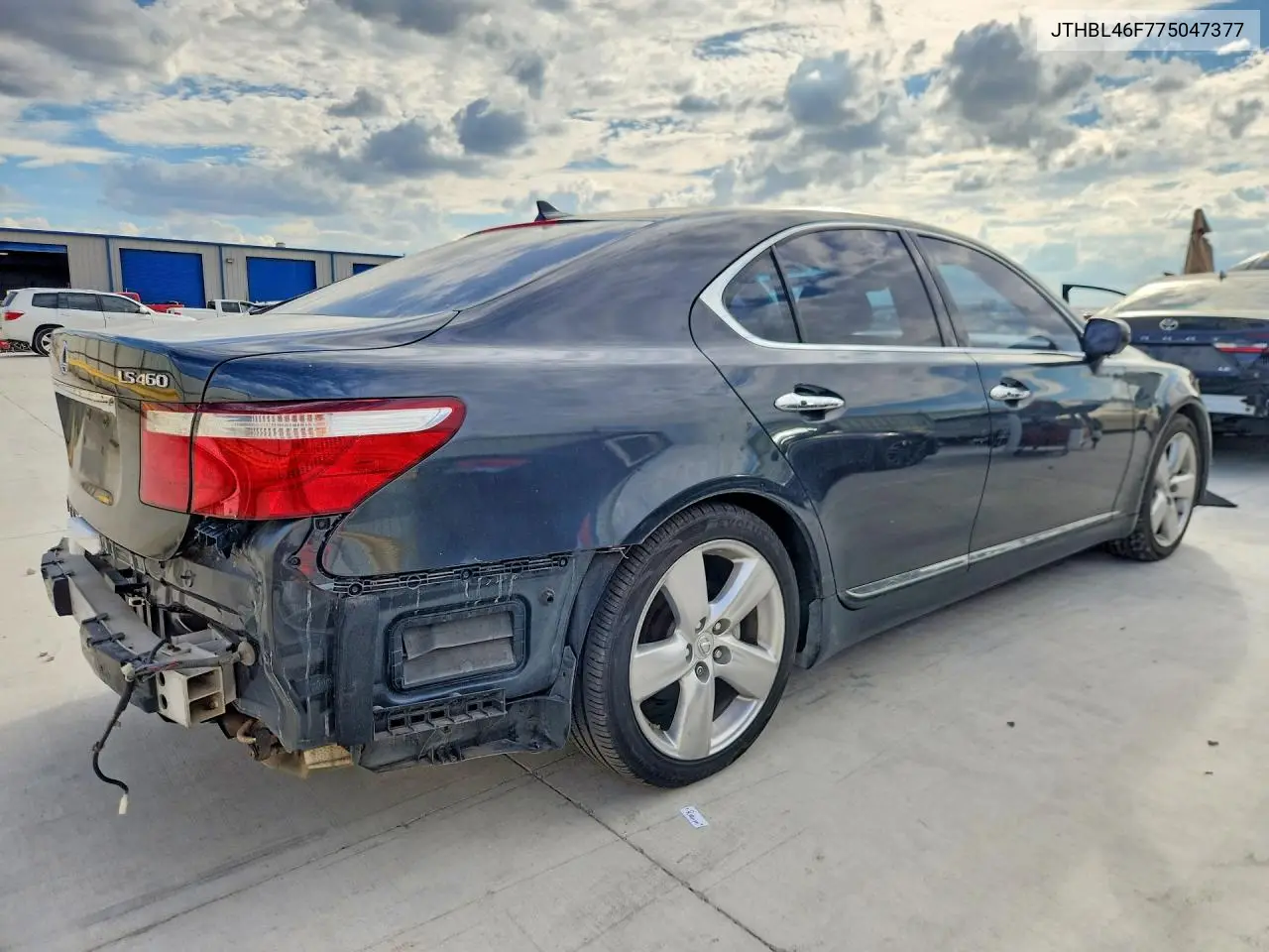 2007 LEXUS LS VIN JTHBL46F775047377 — фото 3