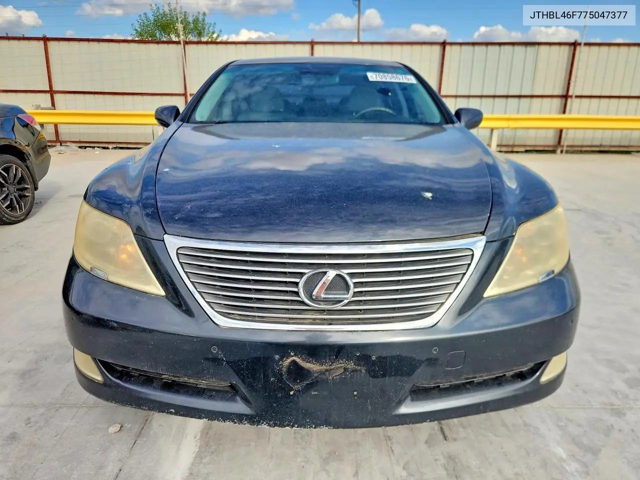 2007 LEXUS LS VIN JTHBL46F775047377 — фото 5
