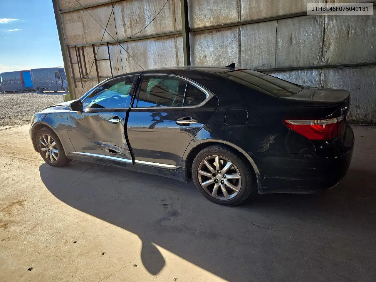 2007 LEXUS LS VIN JTHBL46F075049181 — фото 2