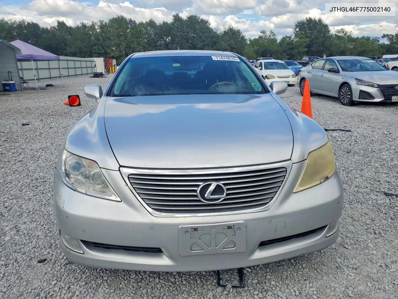 2007 LEXUS LS VIN JTHGL46F775002140 — фото 5