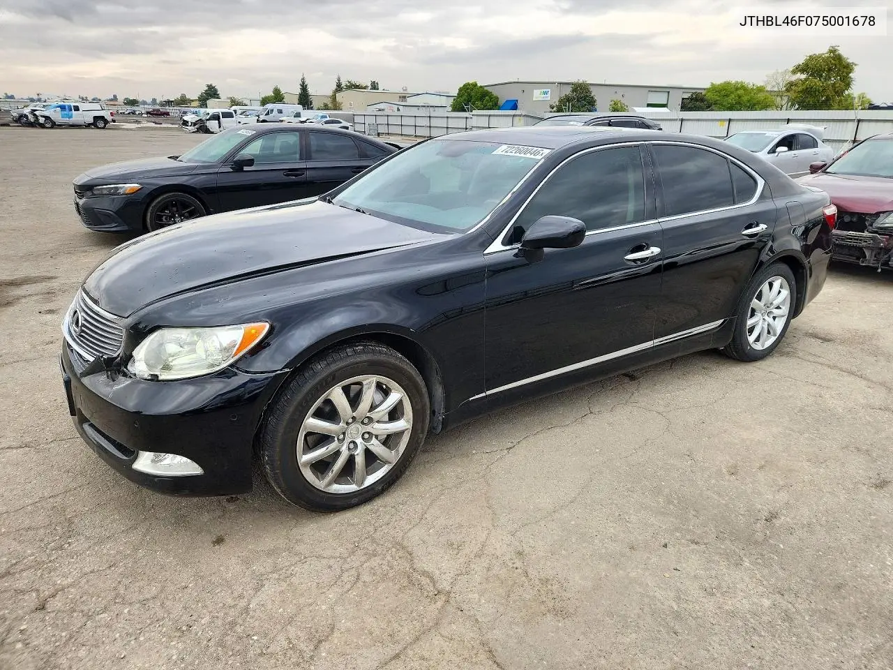 LEXUS LS 2007, VIN JTHBL46F075001678