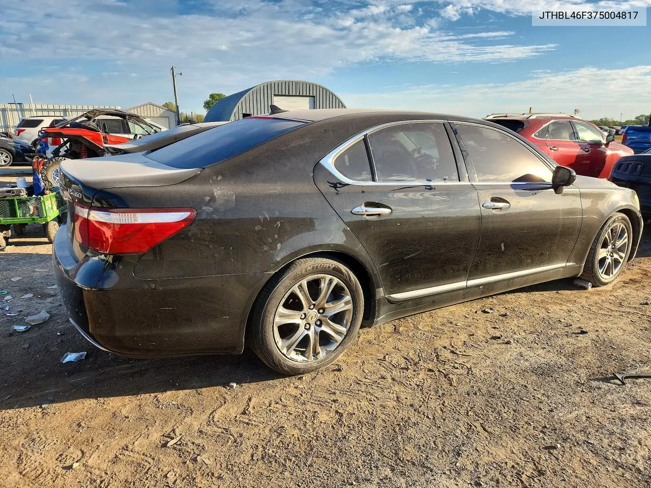 2007 LEXUS LS VIN JTHBL46F375004817 — фото 3