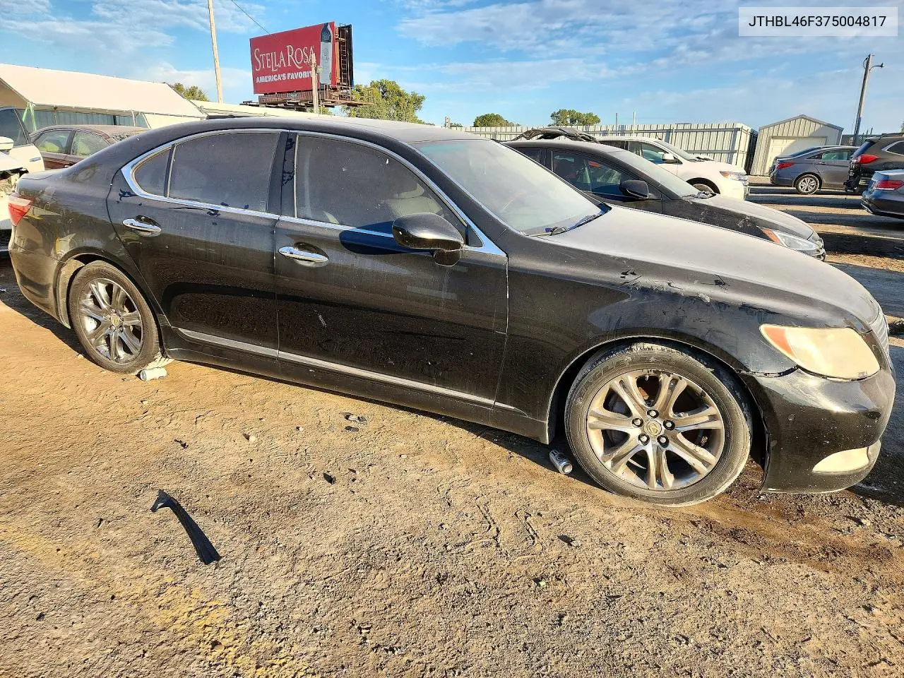 2007 LEXUS LS VIN JTHBL46F375004817 — фото 4