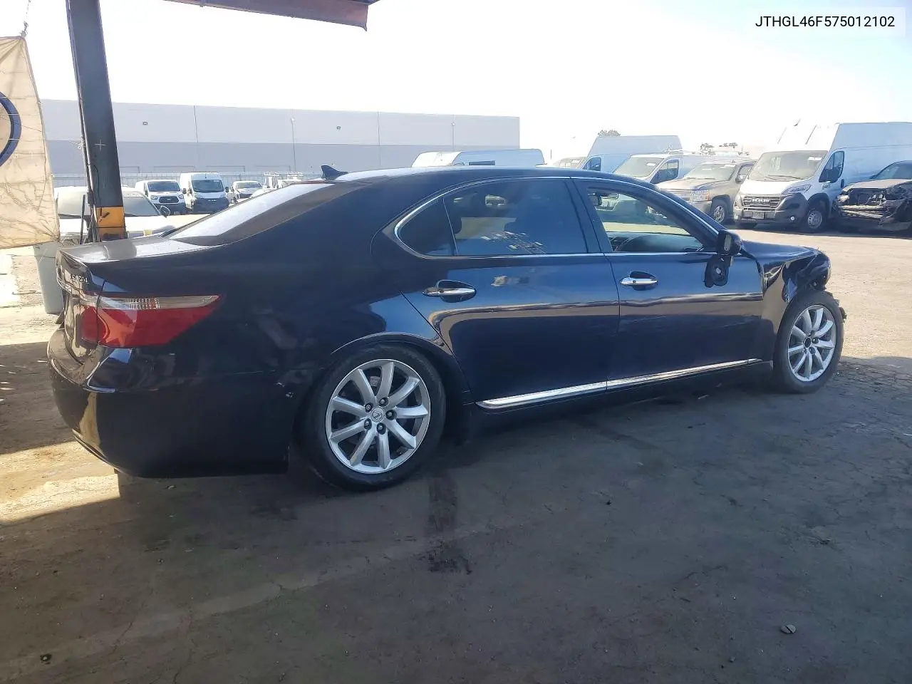 2007 LEXUS LS VIN JTHGL46F575012102 — фото 3