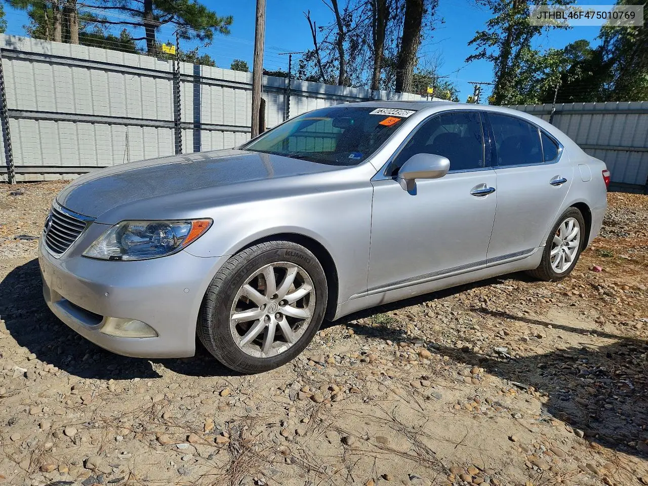 LEXUS LS 2007, VIN JTHBL46F475010769