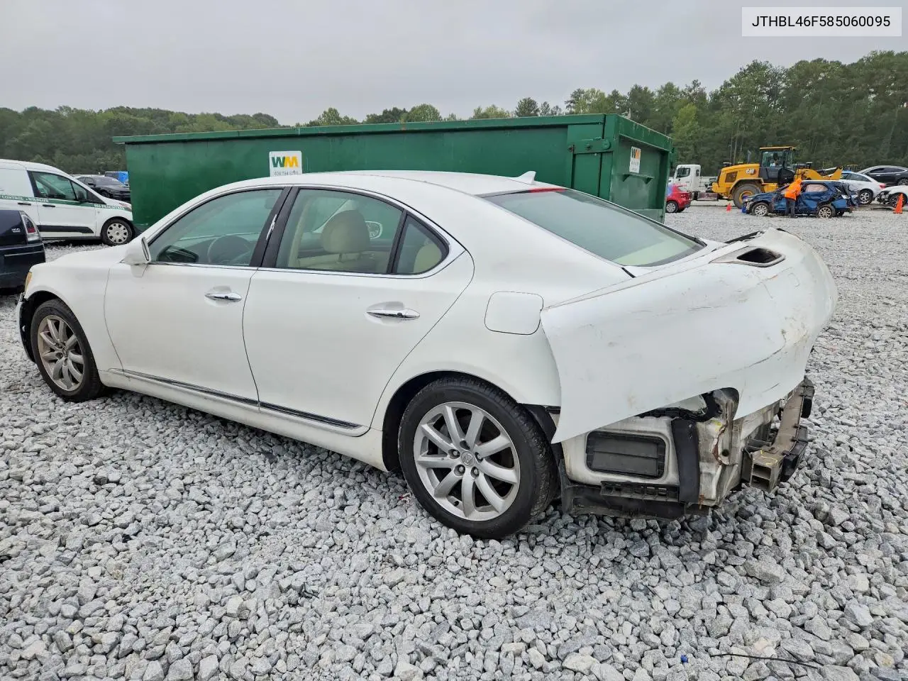 2008 LEXUS LS VIN JTHBL46F585060095 — фото 2