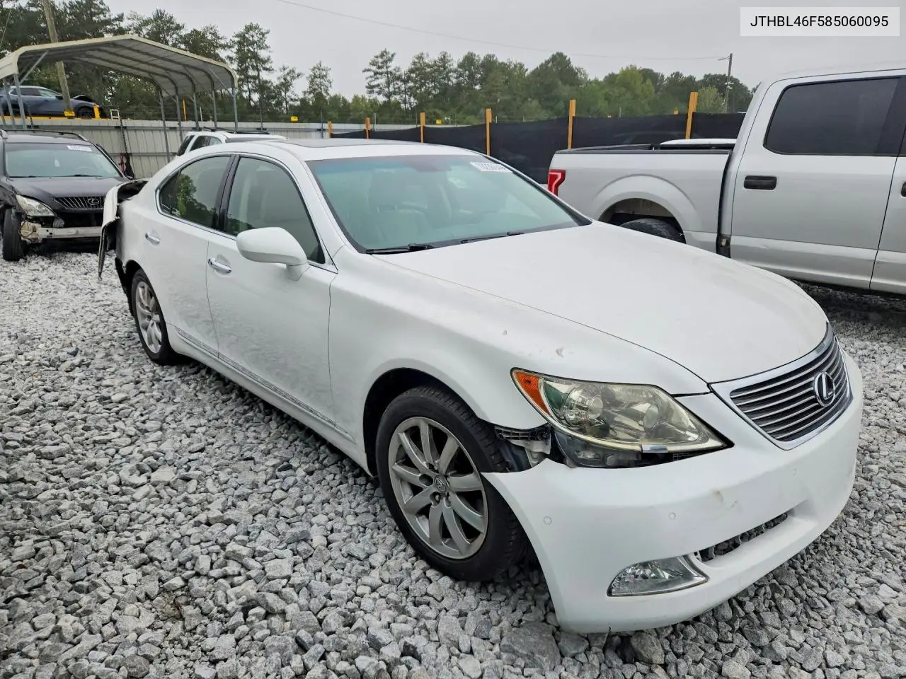 2008 LEXUS LS VIN JTHBL46F585060095 — фото 4