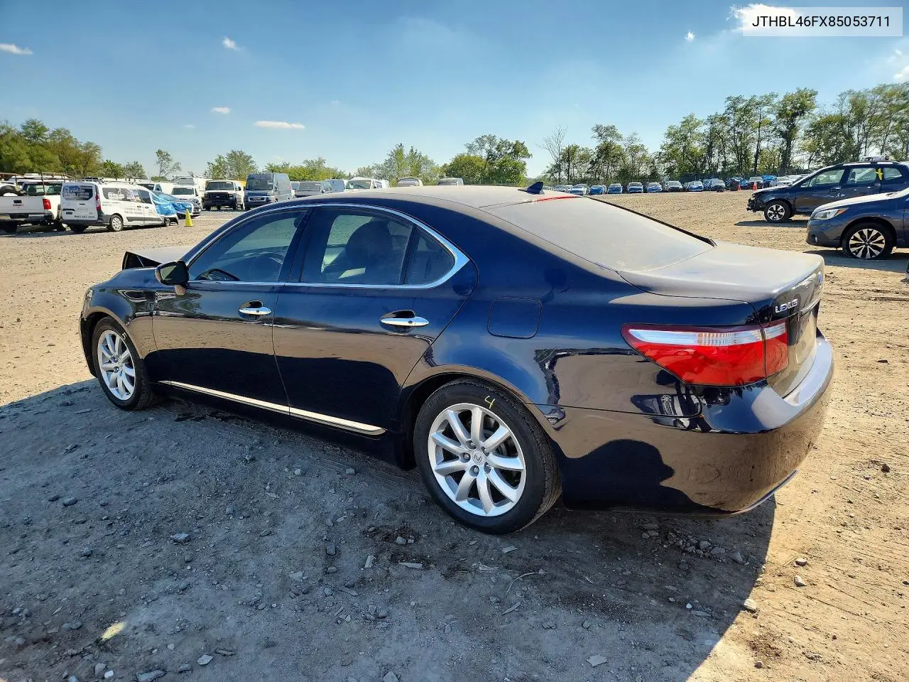 2008 LEXUS LS VIN JTHBL46FX85053711 — фото 2
