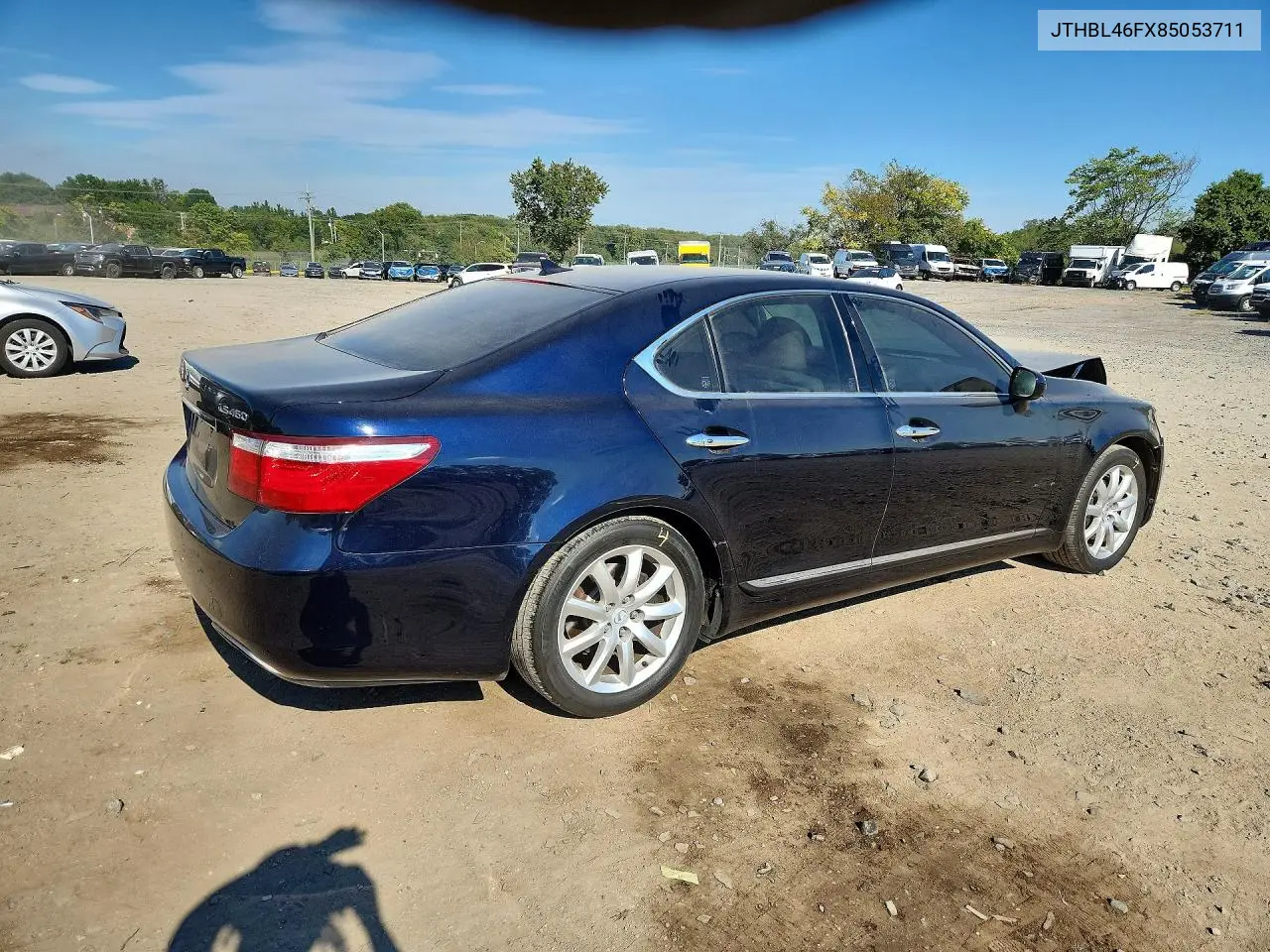 2008 LEXUS LS VIN JTHBL46FX85053711 — фото 3