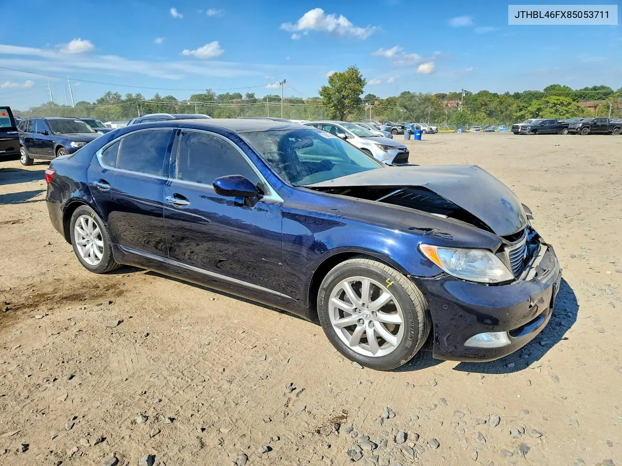2008 LEXUS LS VIN JTHBL46FX85053711 — фото 4