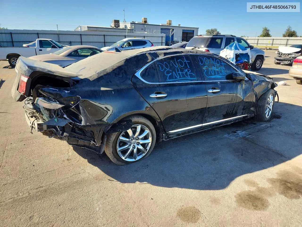 2008 LEXUS LS VIN JTHBL46F485066793 — фото 3