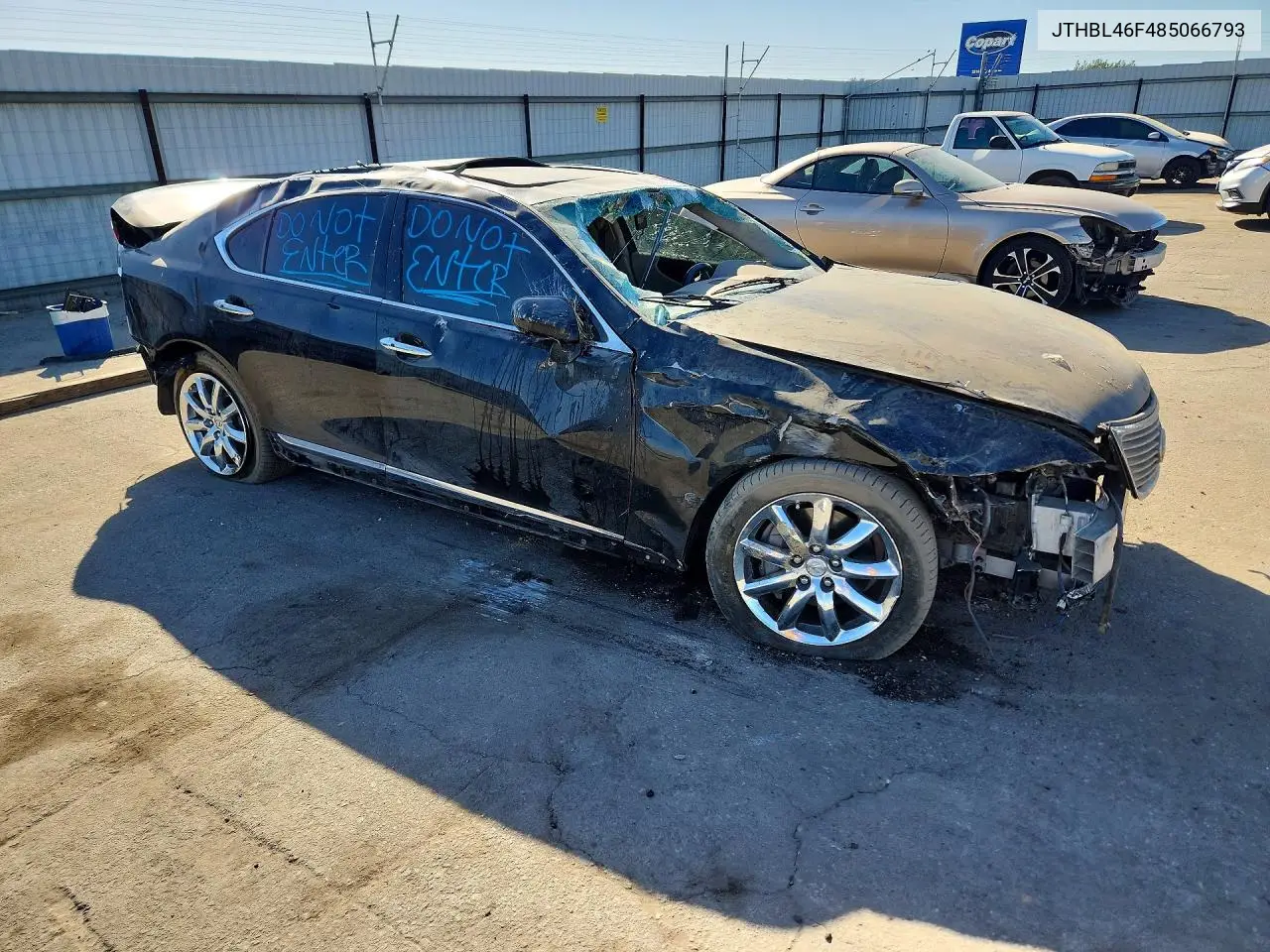 2008 LEXUS LS VIN JTHBL46F485066793 — фото 4