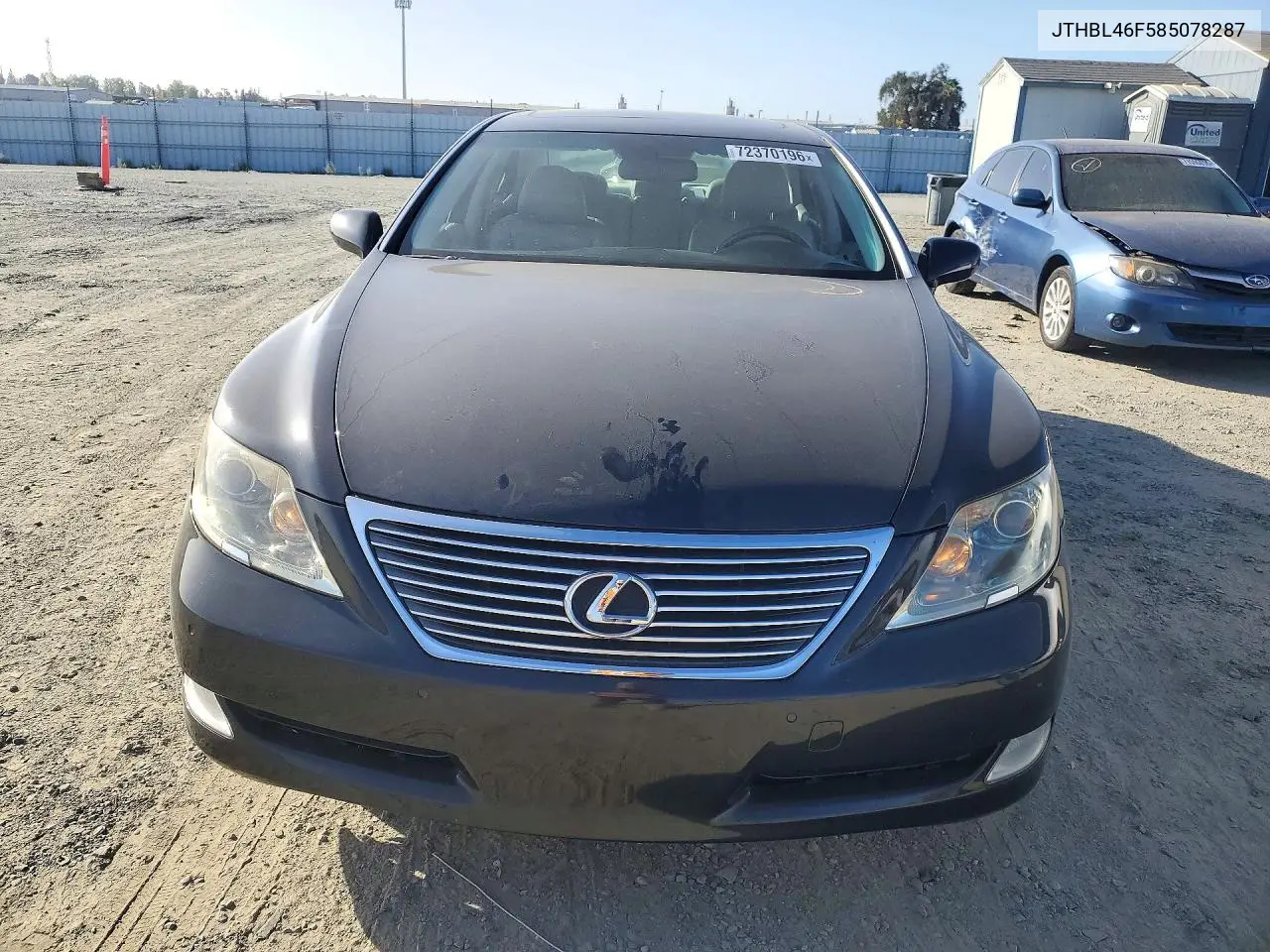 2008 LEXUS LS VIN JTHBL46F585078287 — фото 5