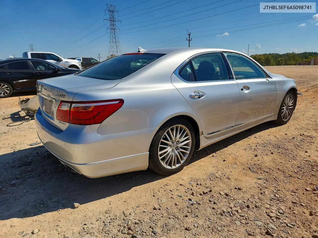 2010 LEXUS LS VIN JTHBL5EF6A5098741 — фото 3