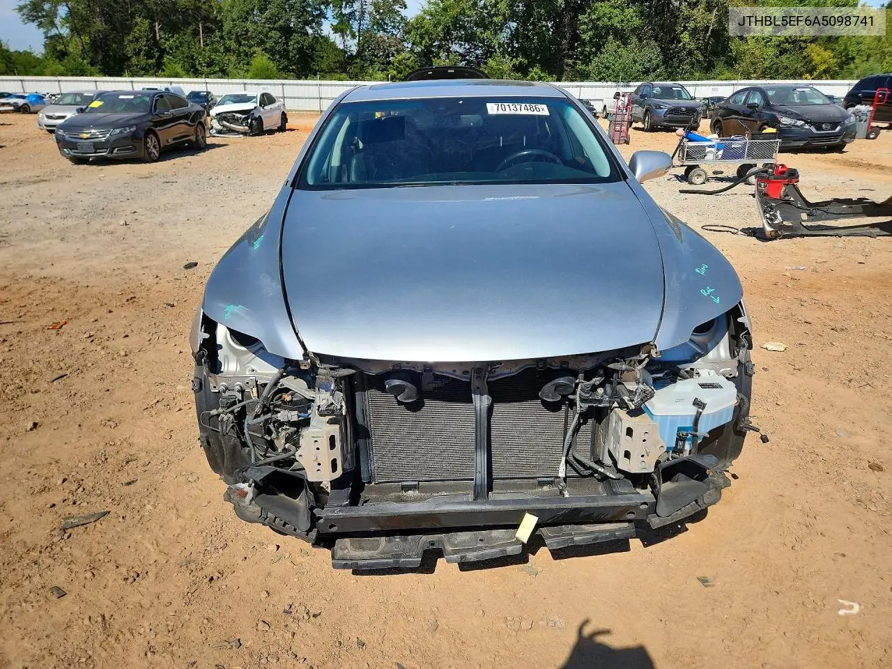 2010 LEXUS LS VIN JTHBL5EF6A5098741 — фото 5