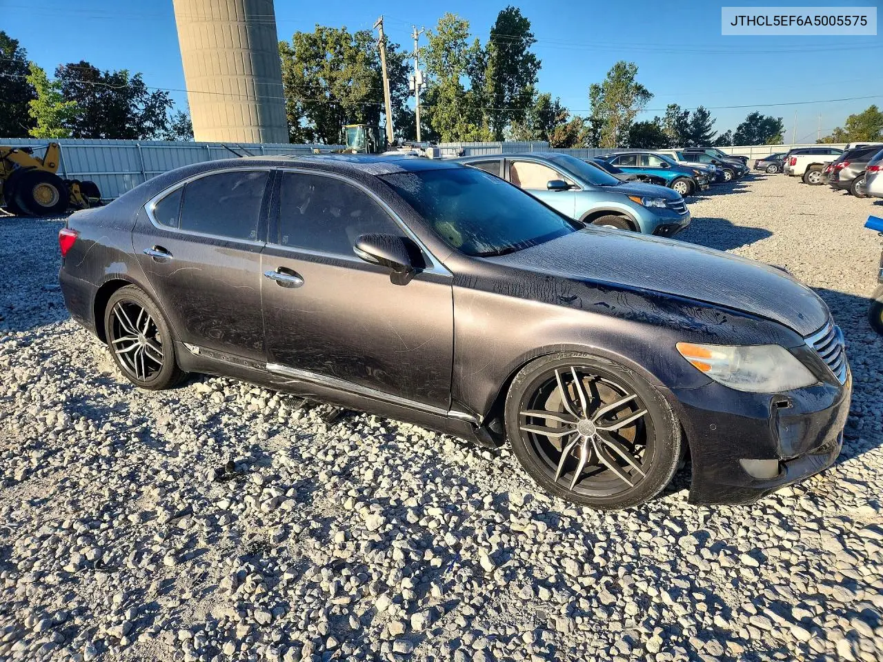 2010 LEXUS LS VIN JTHCL5EF6A5005575 — фото 4