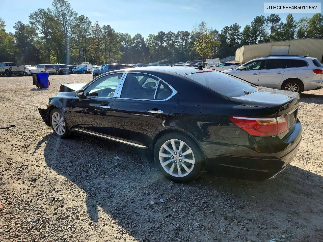 2011 LEXUS LS VIN JTHCL5EF4B5011652 — фото 2