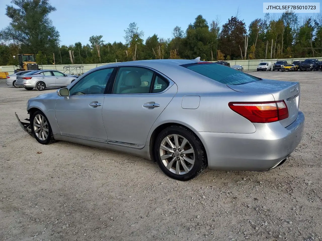 2011 LEXUS LS VIN JTHCL5EF7B5010723 — фото 2