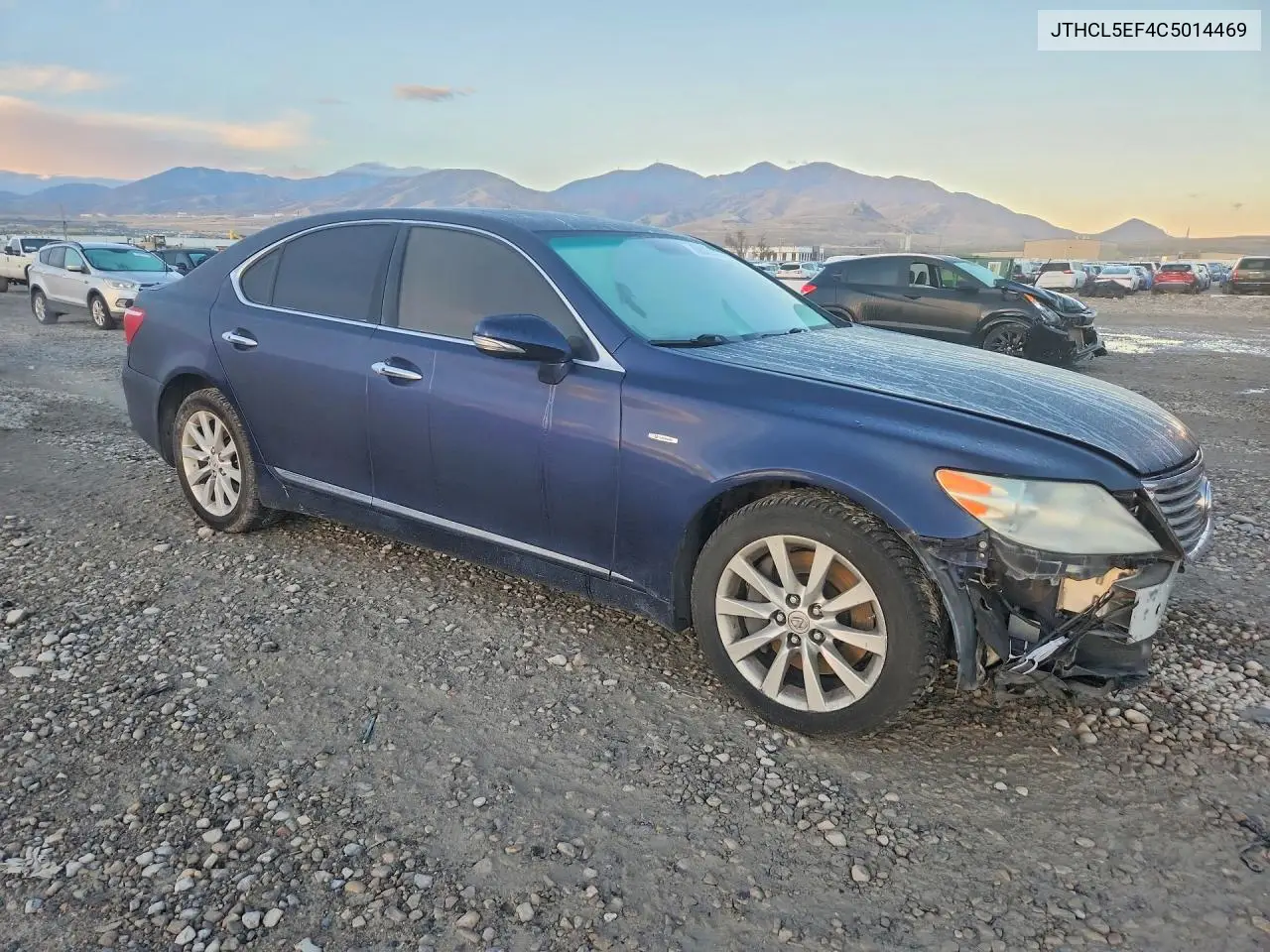 2012 LEXUS LS VIN JTHCL5EF4C5014469 — фото 4