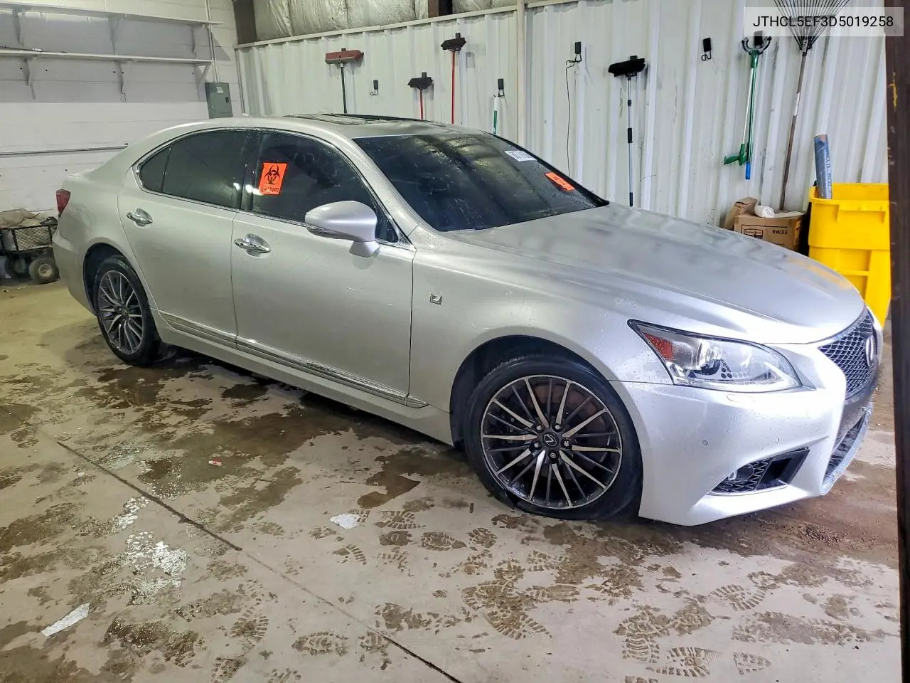 2013 LEXUS LS VIN JTHCL5EF3D5019258 — фото 4