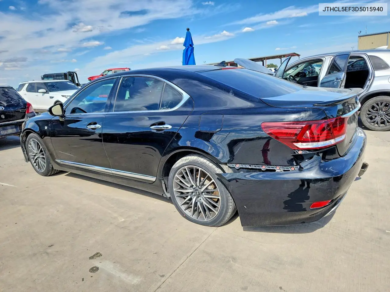 2013 LEXUS LS VIN JTHCL5EF3D5015940 — фото 2