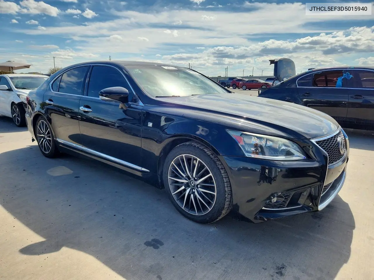 2013 LEXUS LS VIN JTHCL5EF3D5015940 — фото 4