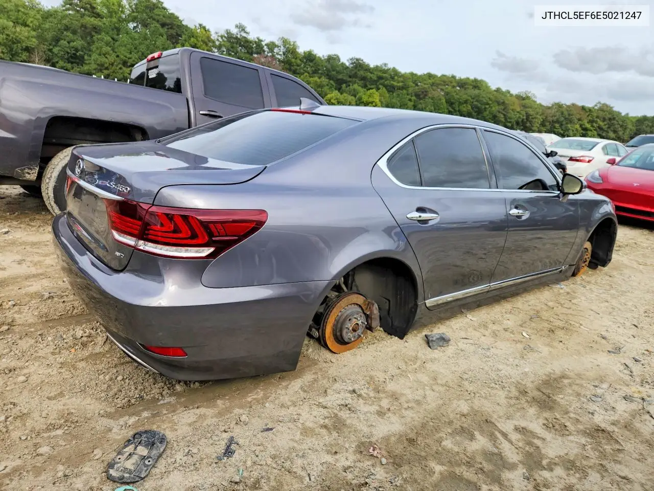 2014 LEXUS LS VIN JTHCL5EF6E5021247 — фото 3