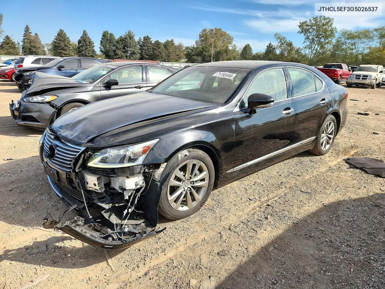 LEXUS LS 2016, VIN JTHCL5EF3G5026537