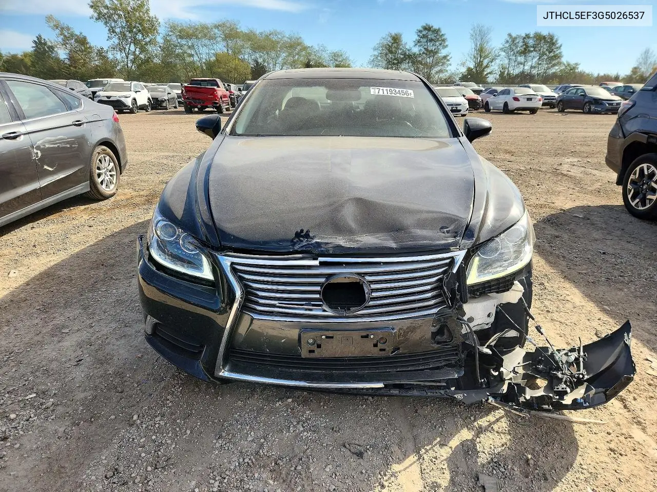 2016 LEXUS LS VIN JTHCL5EF3G5026537 — фото 5
