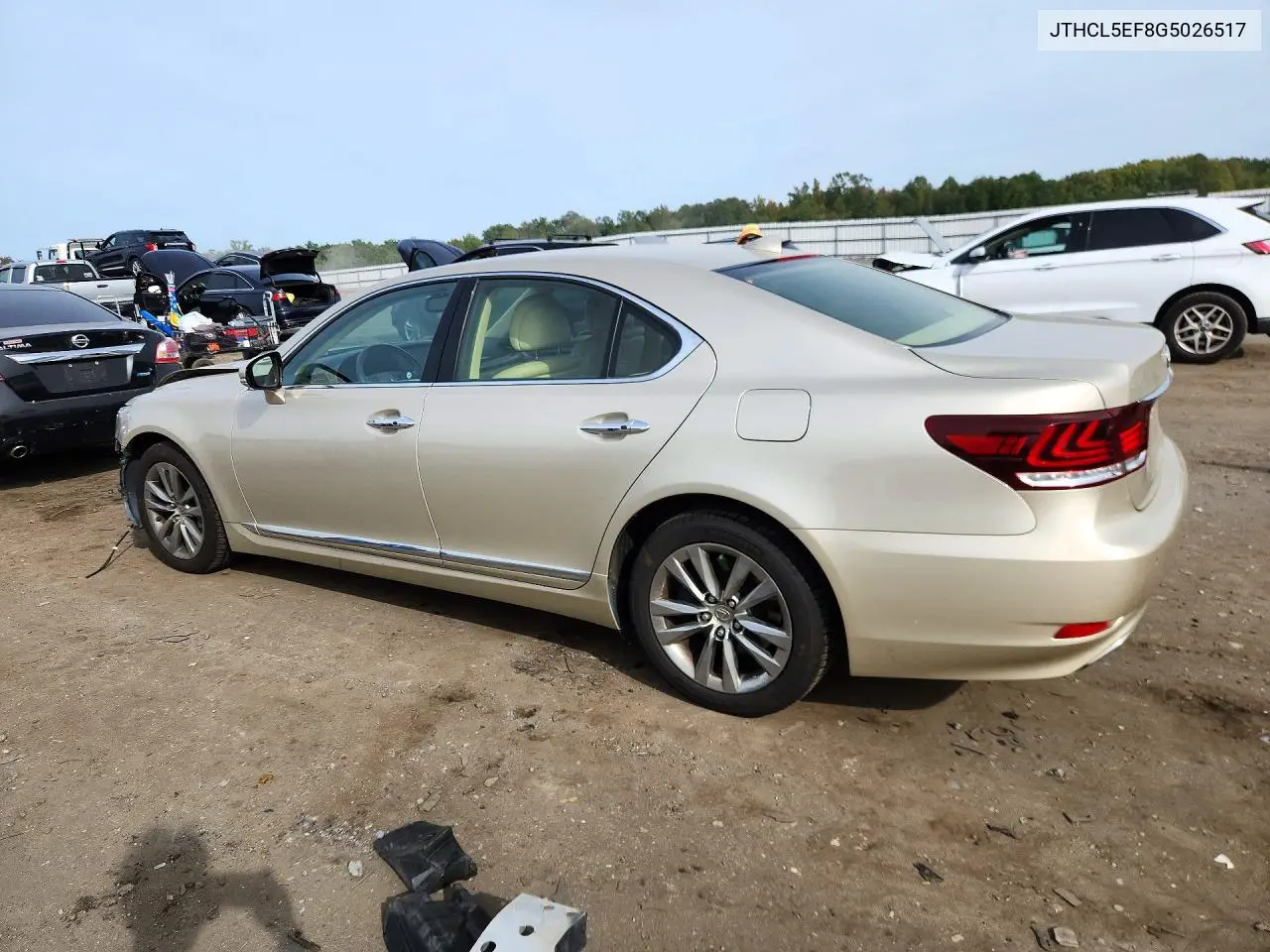 2016 LEXUS LS VIN JTHCL5EF8G5026517 — фото 2