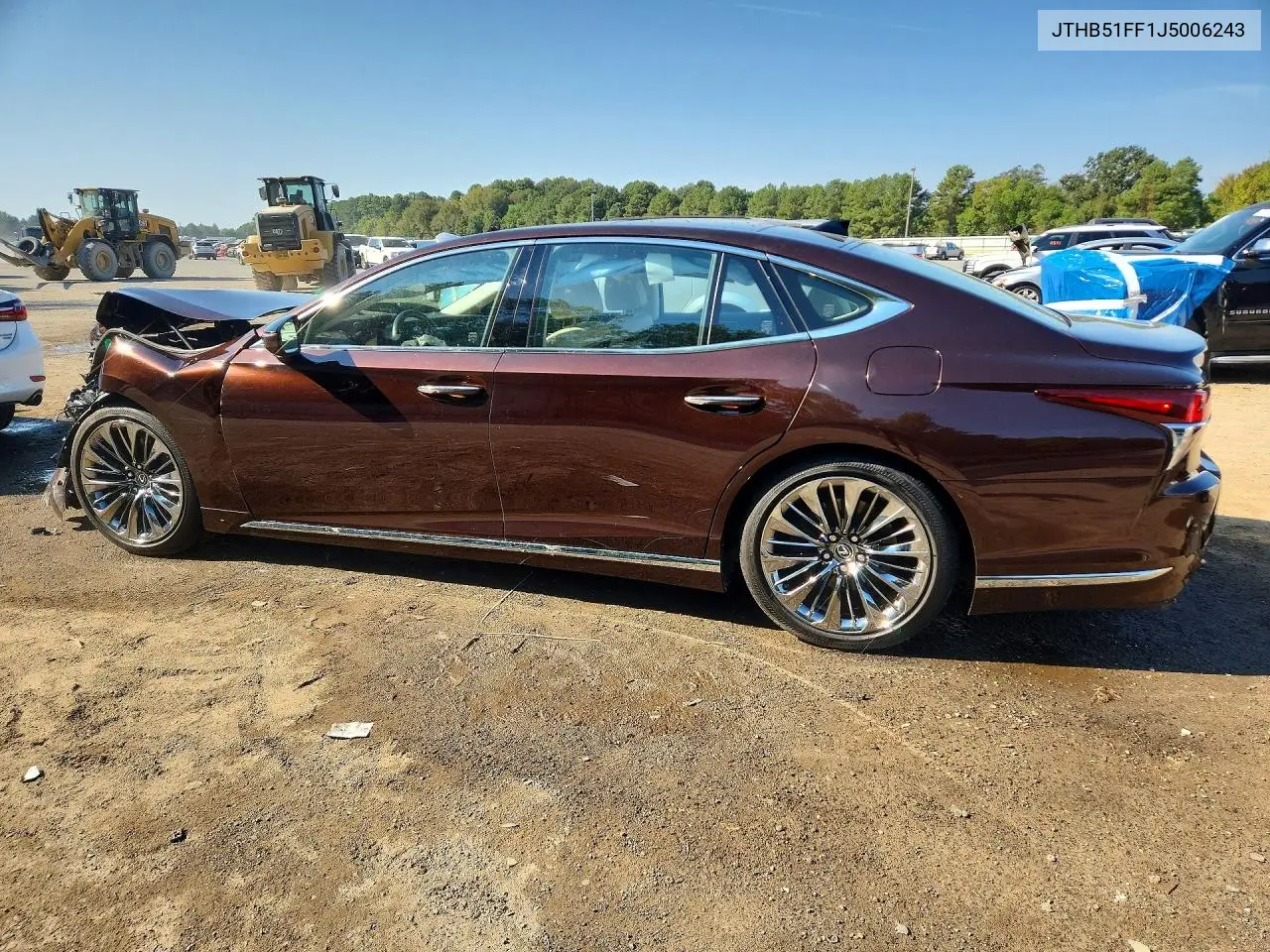 2018 LEXUS LS VIN JTHB51FF1J5006243 — фото 2