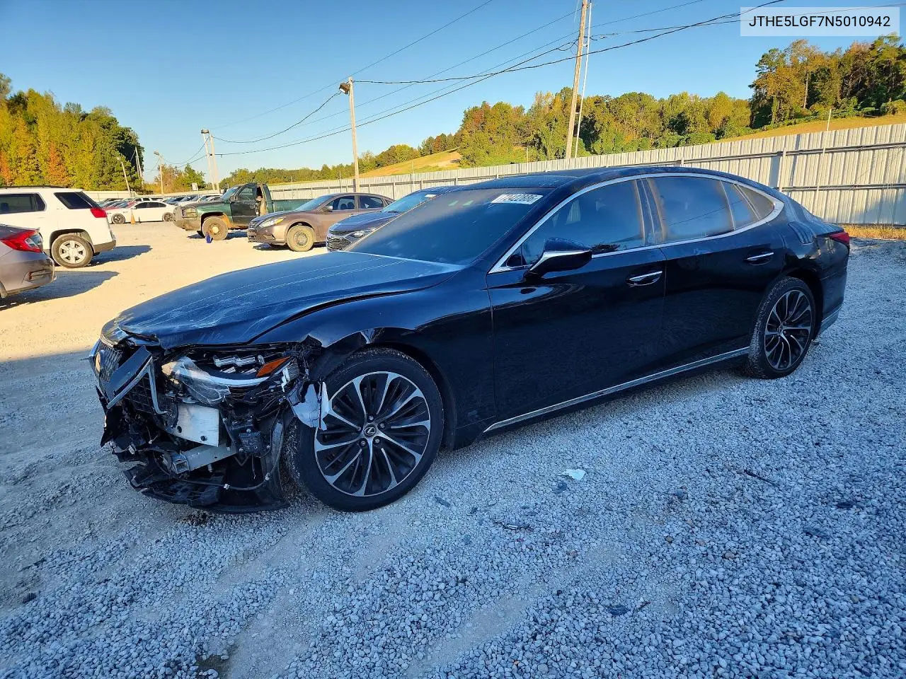 LEXUS LS 2022, VIN JTHE5LGF7N5010942