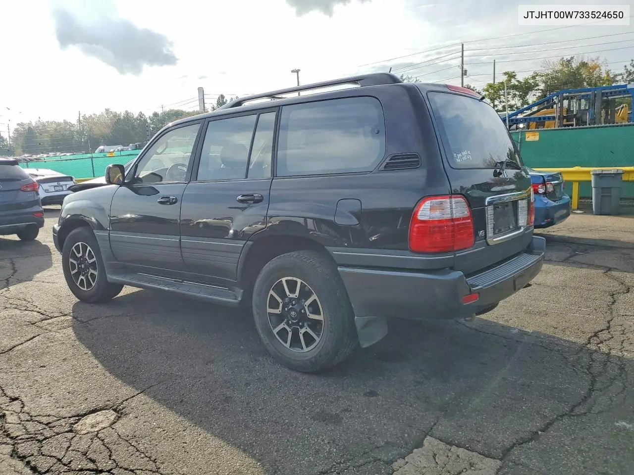 2003 LEXUS LX VIN JTJHT00W733524650 — фото 2