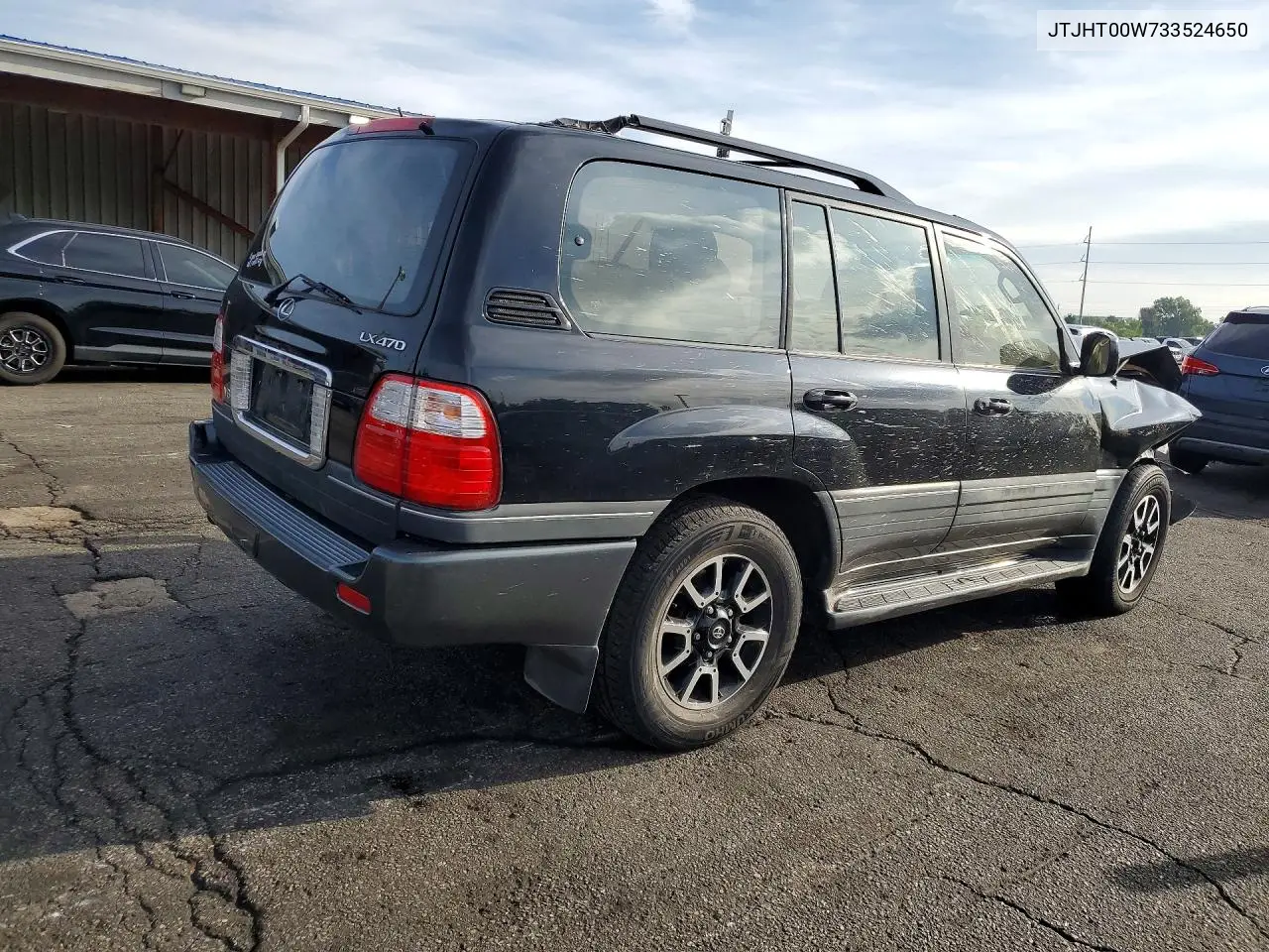 2003 LEXUS LX VIN JTJHT00W733524650 — фото 3