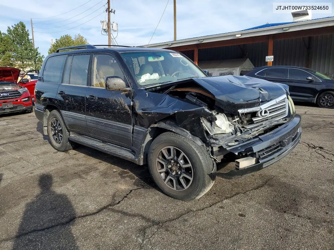 2003 LEXUS LX VIN JTJHT00W733524650 — фото 4