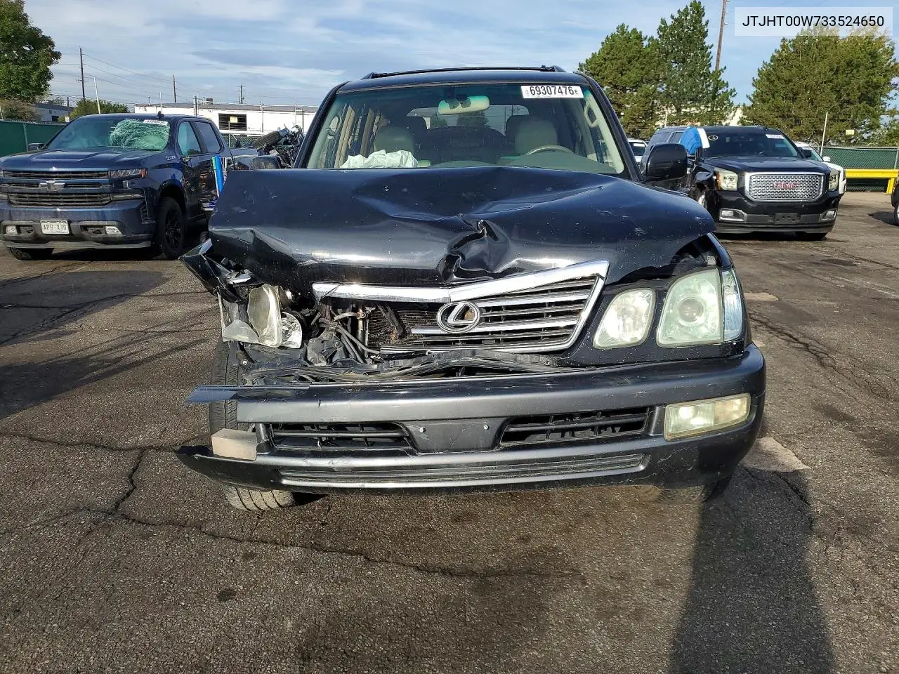 2003 LEXUS LX VIN JTJHT00W733524650 — фото 5
