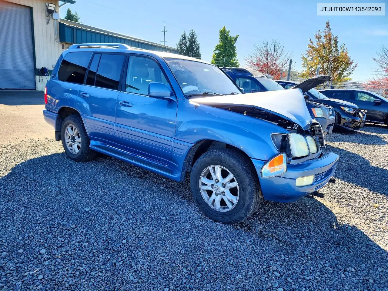 2004 LEXUS LX VIN JTJHT00W143542093 — фото 4