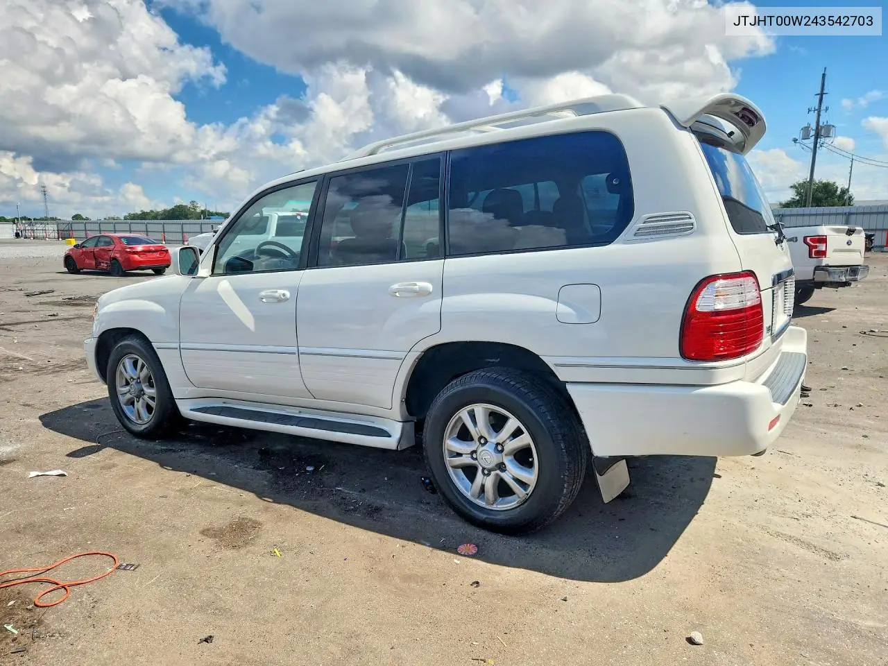 2004 LEXUS LX VIN JTJHT00W243542703 — фото 2