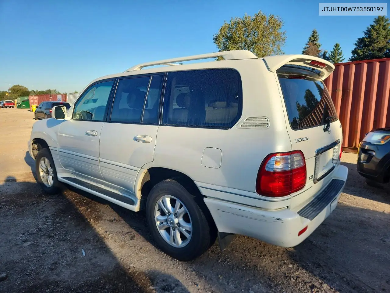 2005 LEXUS LX VIN JTJHT00W753550197 — фото 2