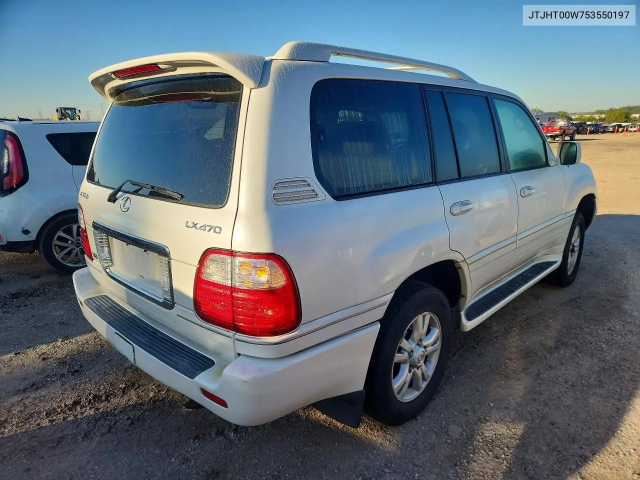 2005 LEXUS LX VIN JTJHT00W753550197 — фото 3