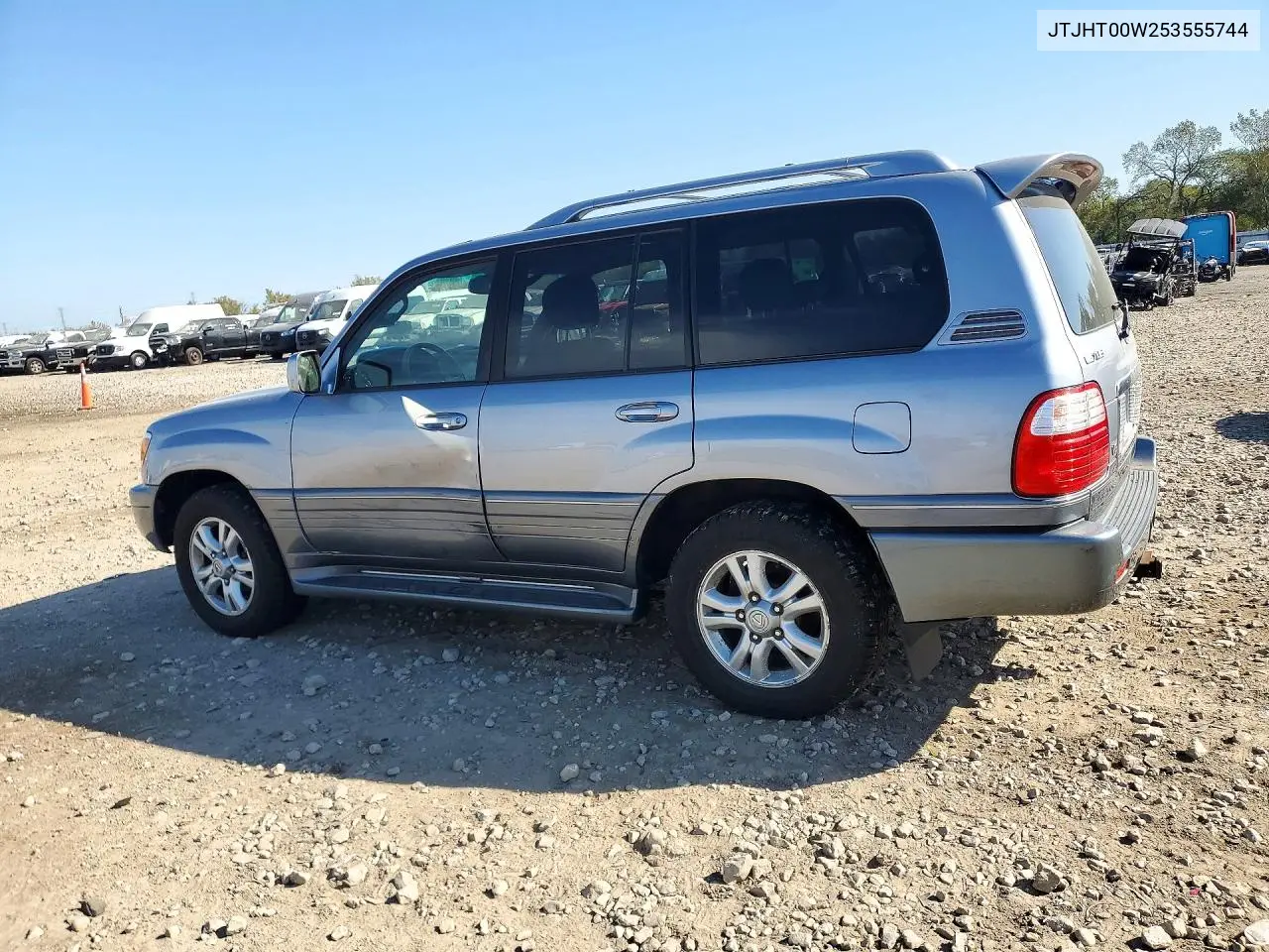 2005 LEXUS LX VIN JTJHT00W253555744 — фото 2