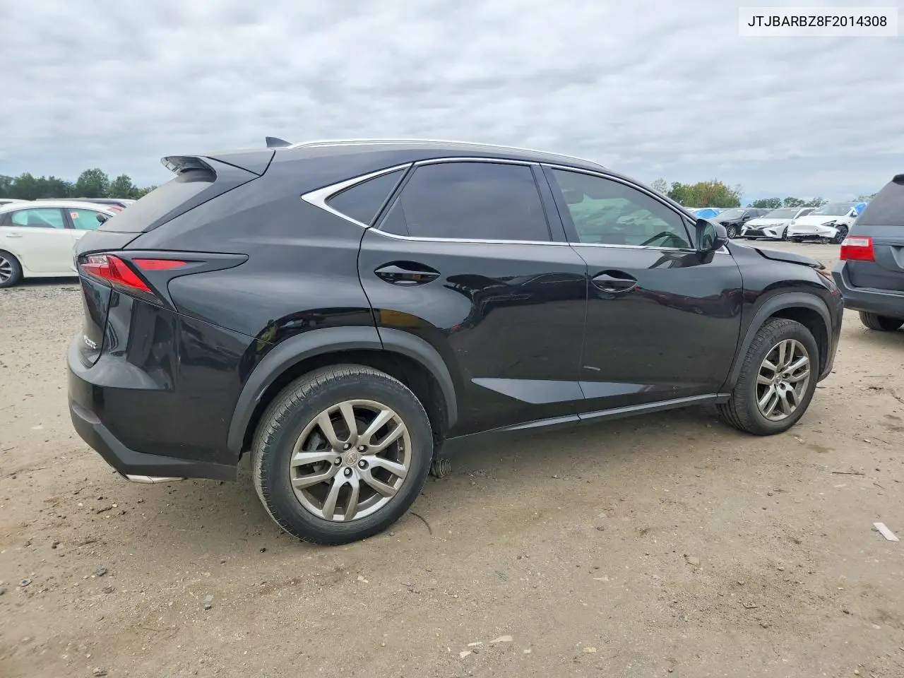 2015 LEXUS NX VIN JTJBARBZ8F2014308 — фото 3