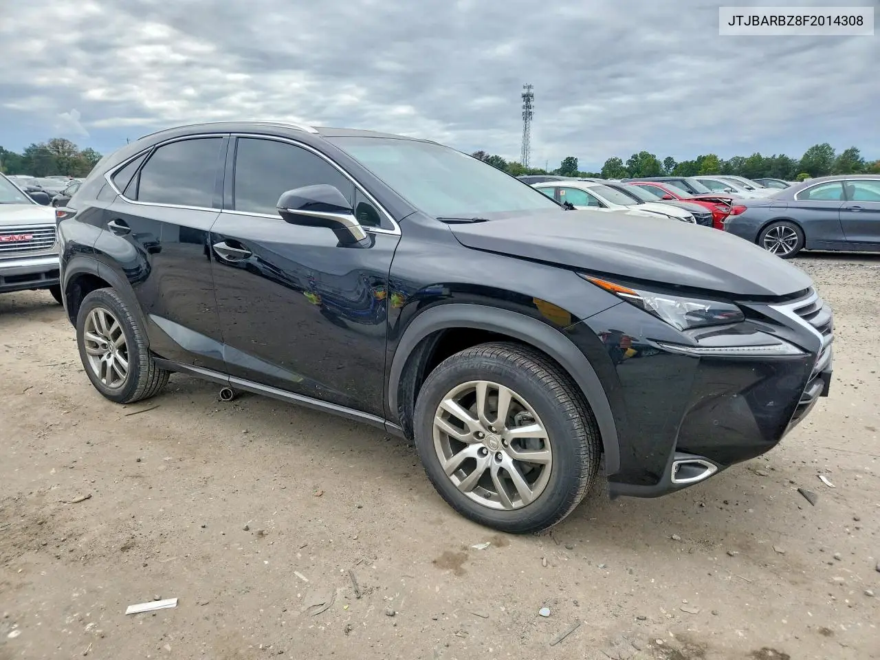 2015 LEXUS NX VIN JTJBARBZ8F2014308 — фото 4