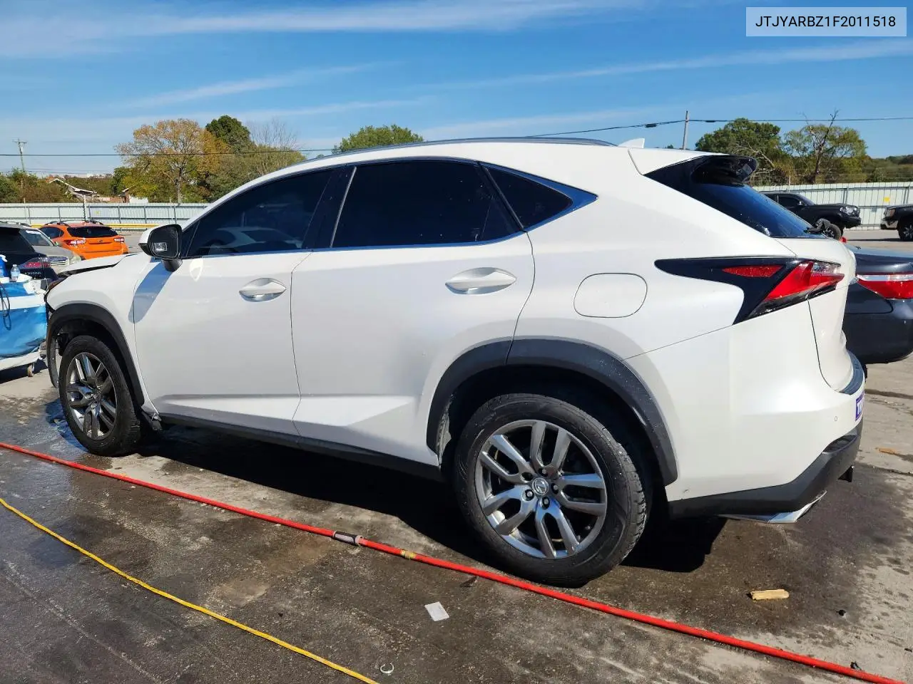 2015 LEXUS NX VIN JTJYARBZ1F2011518 — фото 2