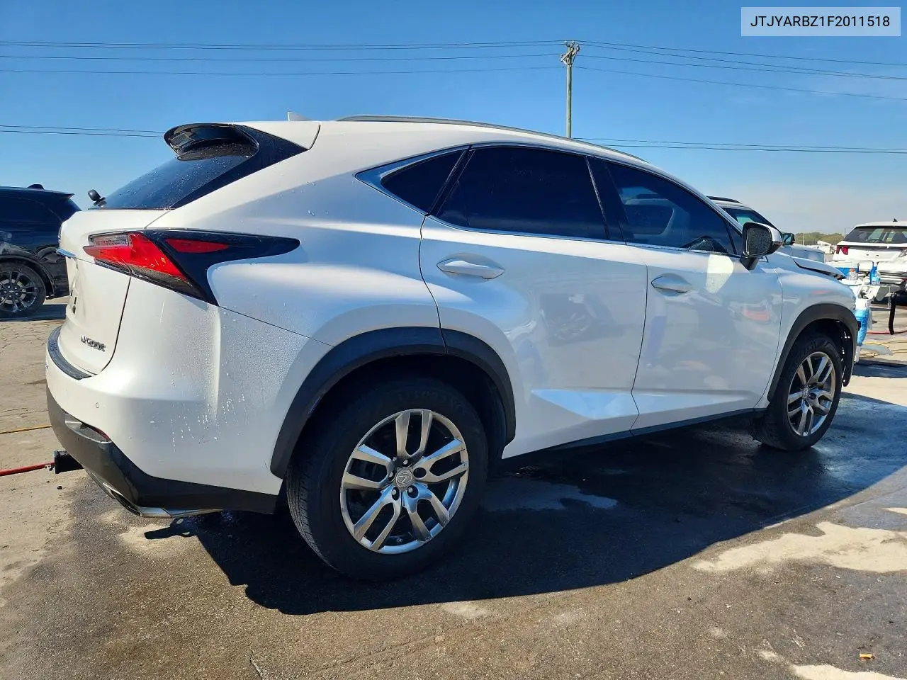 2015 LEXUS NX VIN JTJYARBZ1F2011518 — фото 3